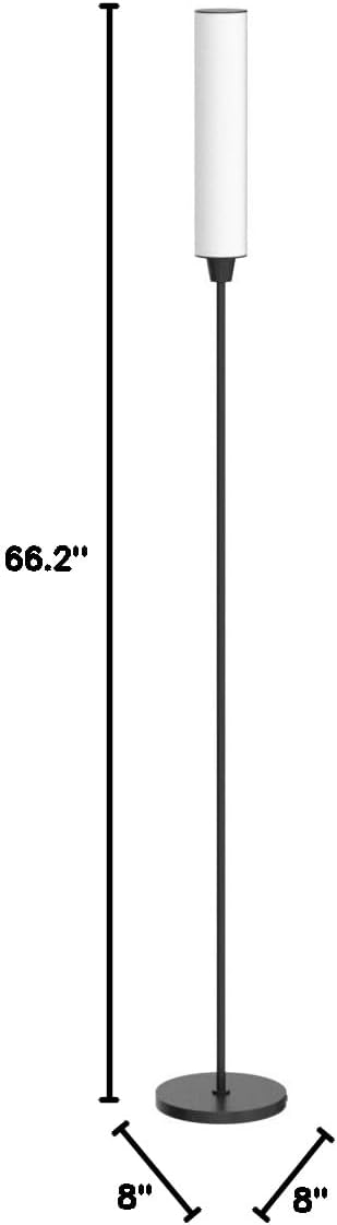 Floor Lamp with Remote Control,Bright Floor Lamps for Living Room/Bedroom/Office, Stepless Adjustable 3000K-6000K Colors and 10-100% Brightness,Standing Light with Foot Switch (Black) - Image 7